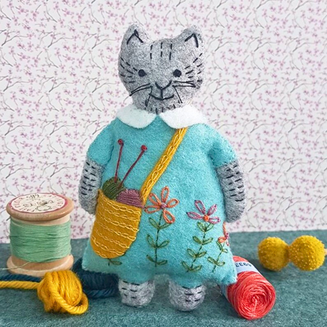 Cat Felt Embroidery Craft Kit