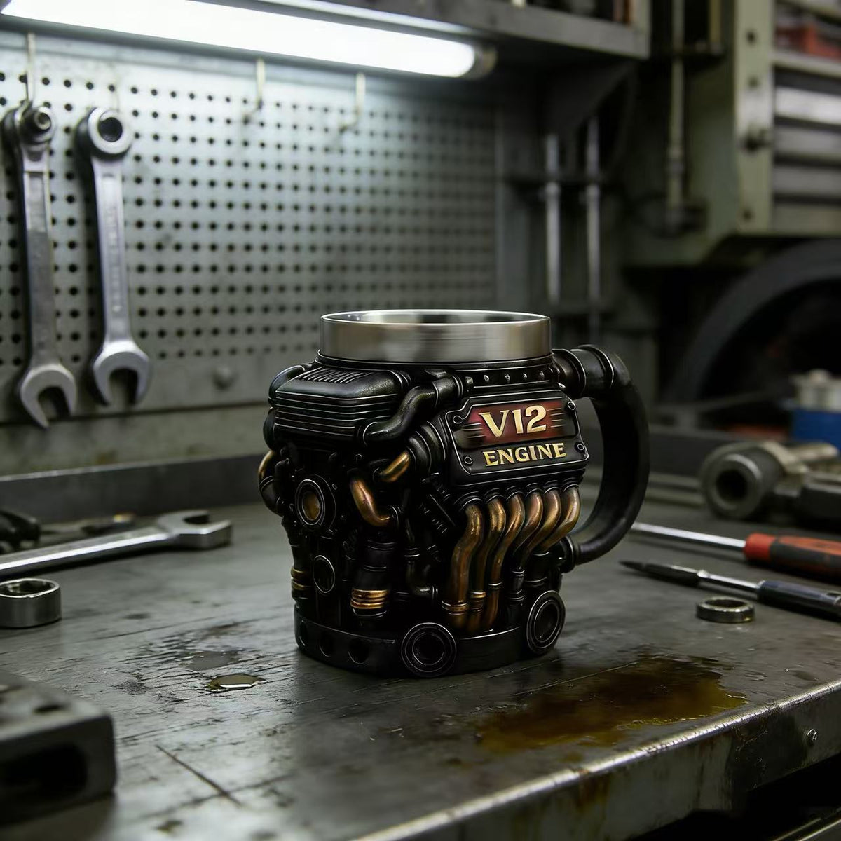 Engine Theme Mug for Car Enthusiasts