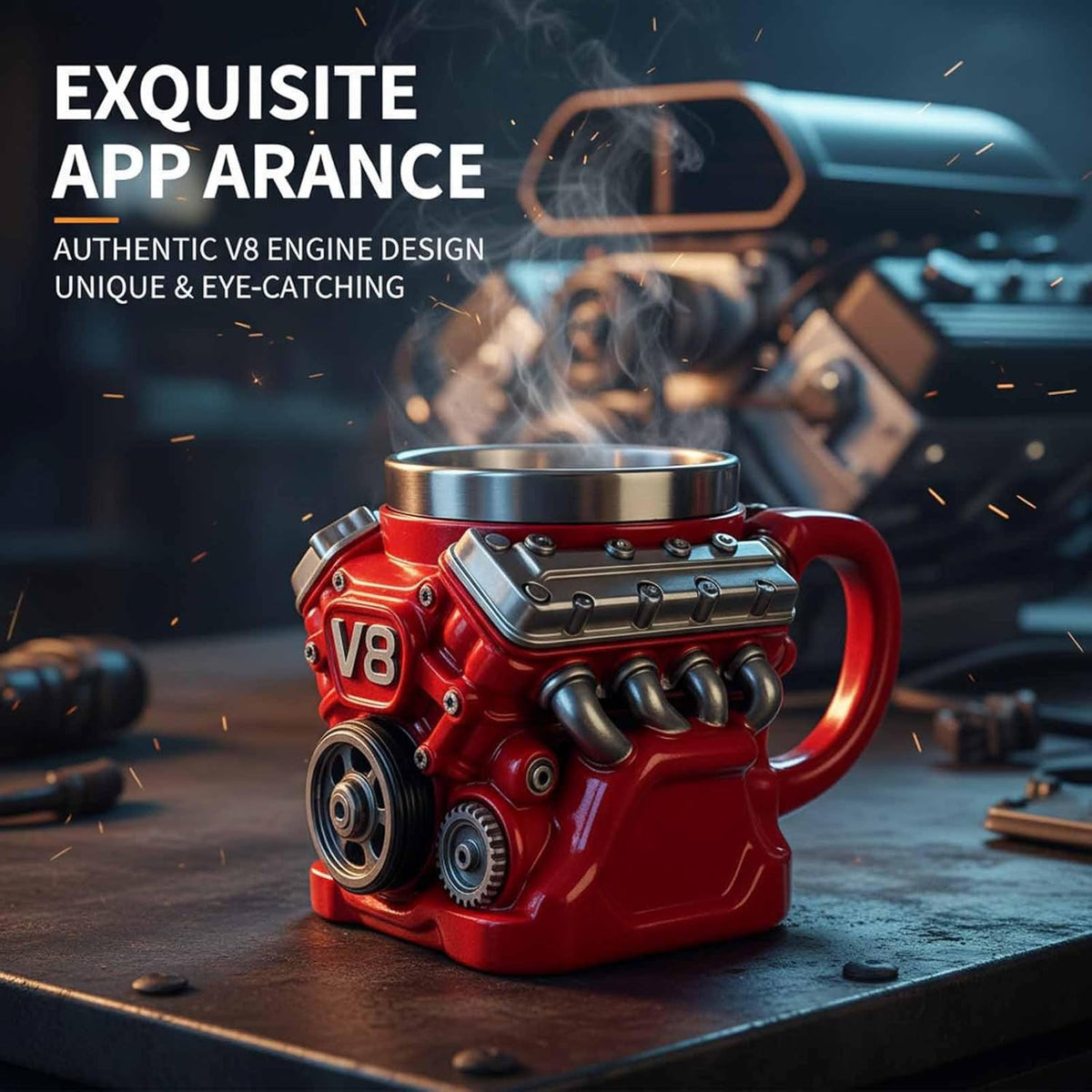 Engine Theme Mug for Car Enthusiasts