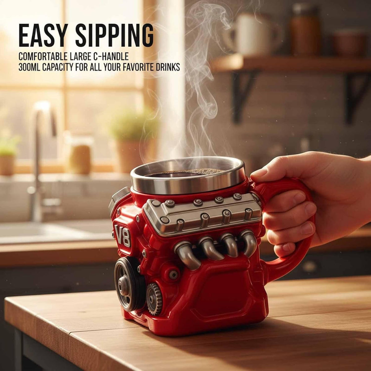 Engine Theme Mug for Car Enthusiasts