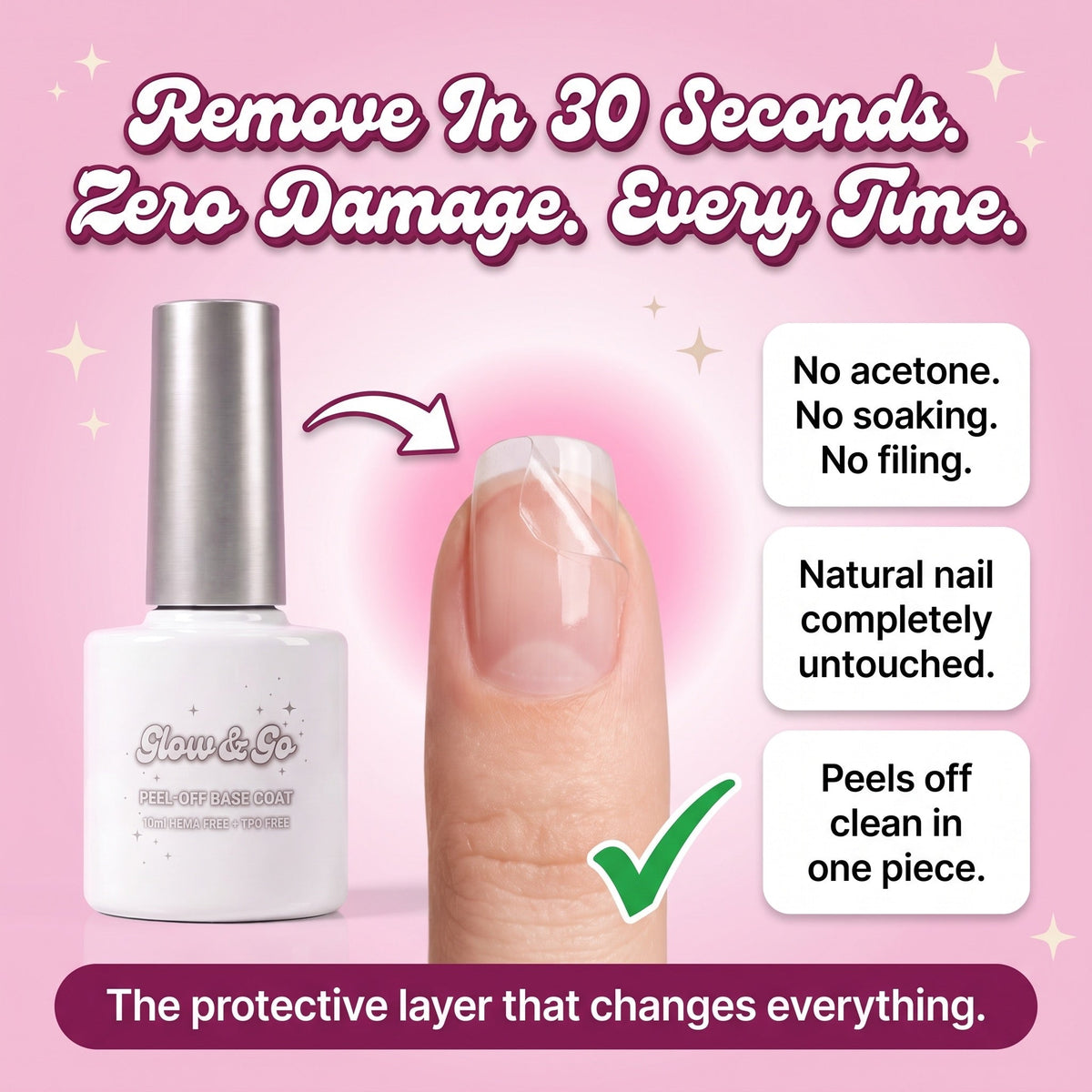 Press-On Nail Starter Kit with UV Lamp