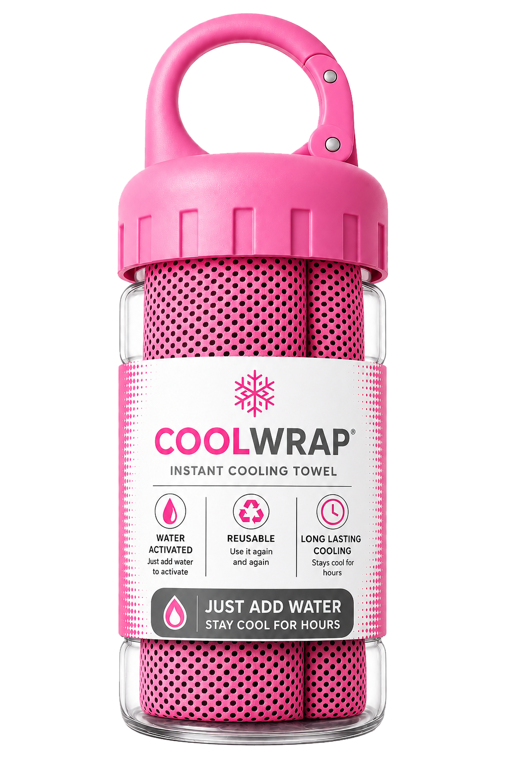 Grey Instant Cooling Towel