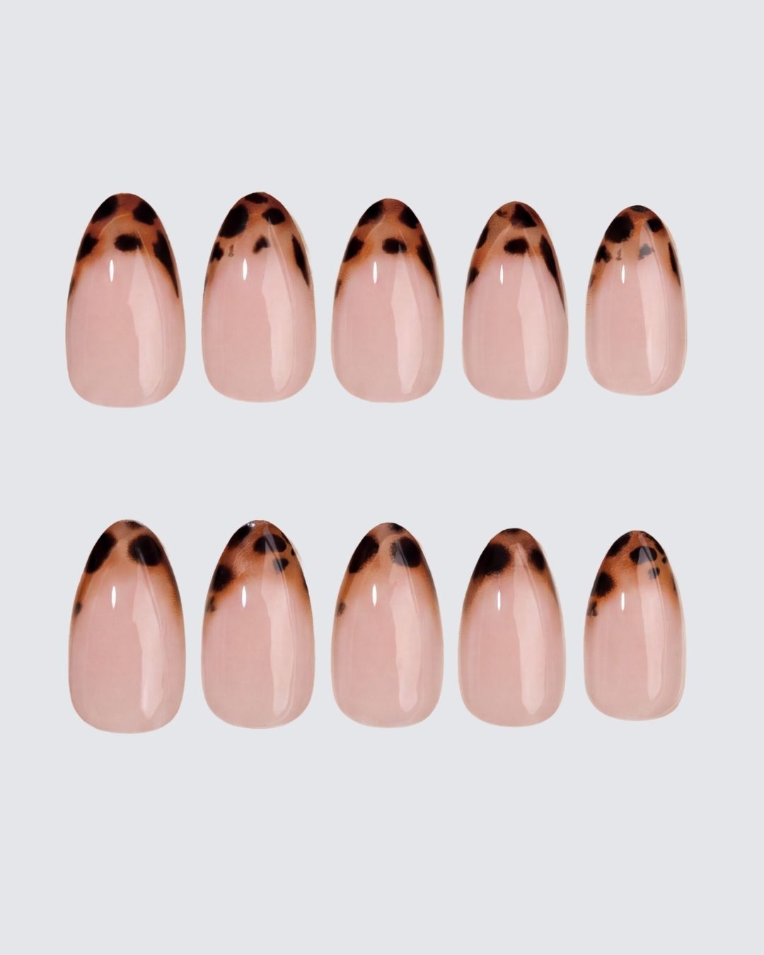 Leopard French Tip Press-On Nails
