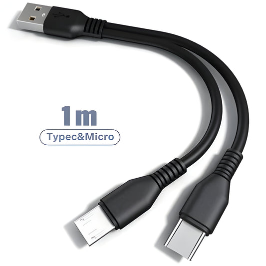 2 in 1 Charging Cable Multi USB Port