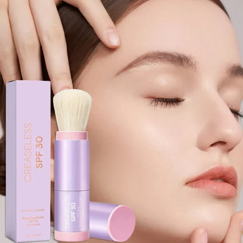 CC color-correcting tinted serum + creaseless setting powder