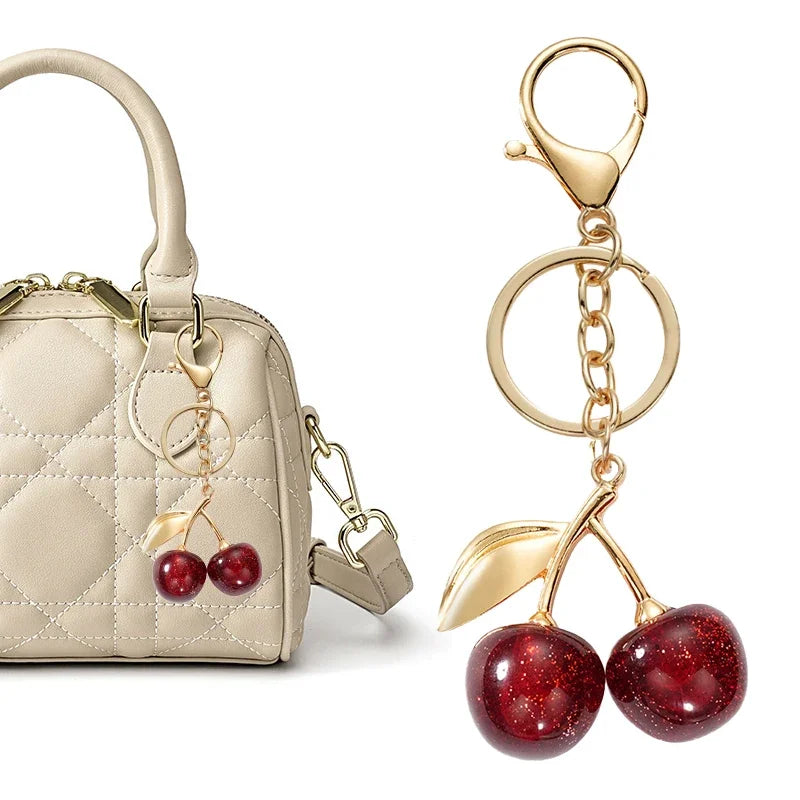 Cherry Bag Charm Set of 2