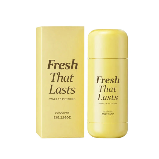 Deodorant Vanilla & Pistachio Fresh That Lasts - 24 Hour Odor Control, No Aluminum, Baking Soda, Parabens, Phthalates, Ethanol - Brightening