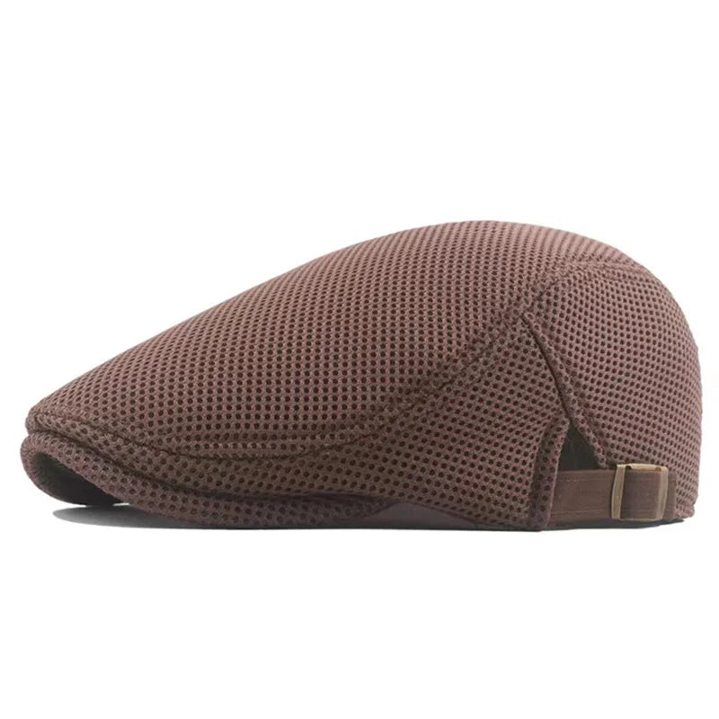 Men's Breathable Mesh Flat Cap