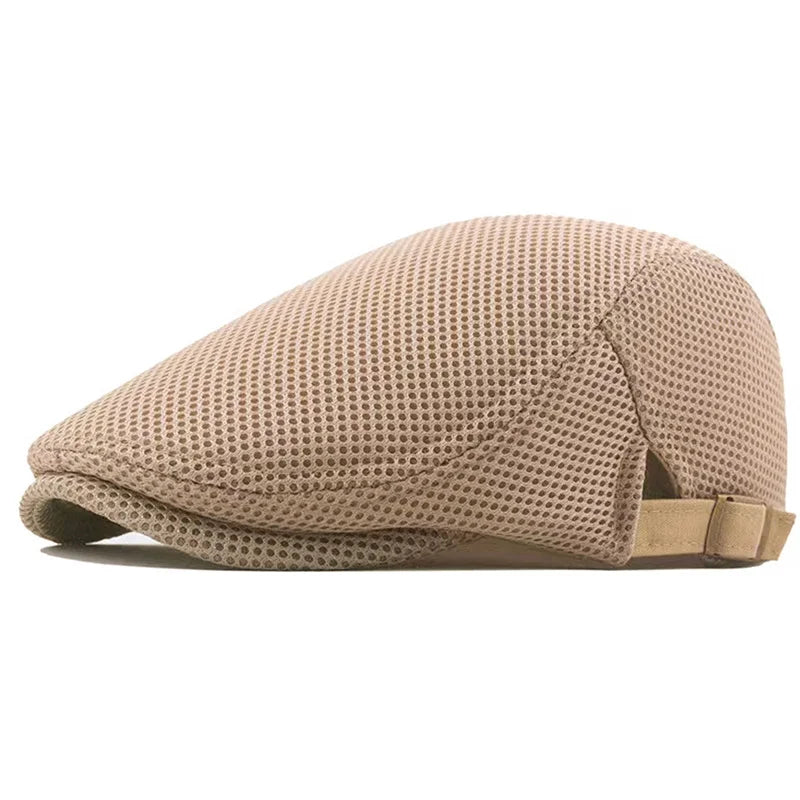 Men's Breathable Mesh Flat Cap