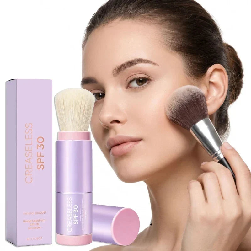 CC color-correcting tinted serum + creaseless setting powder