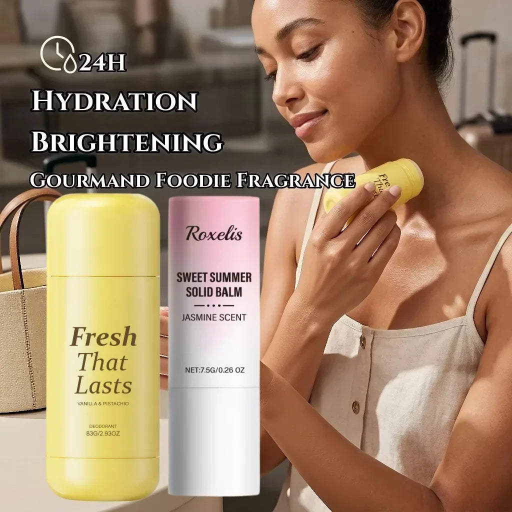 Deodorant Vanilla & Pistachio Fresh That Lasts - 24 Hour Odor Control, No Aluminum, Baking Soda, Parabens, Phthalates, Ethanol - Brightening