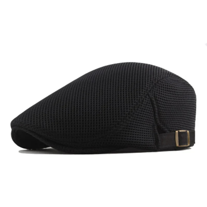 Men's Breathable Mesh Flat Cap