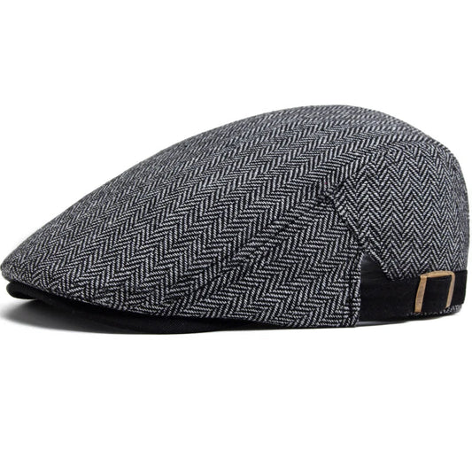 Men's Herringbone Flat Cap