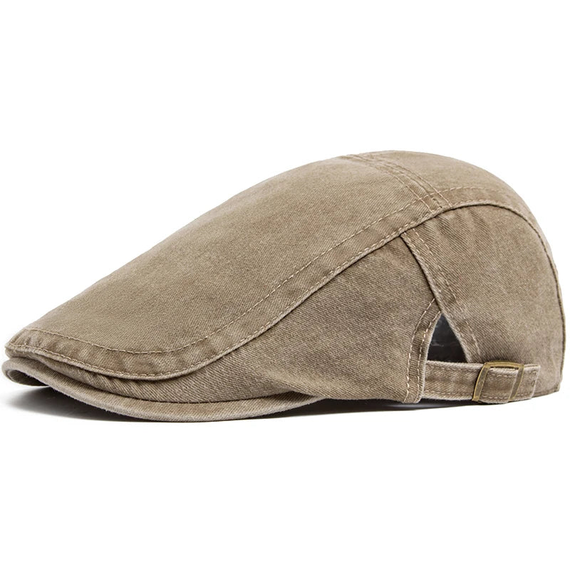 Men's Denim Flat Cap