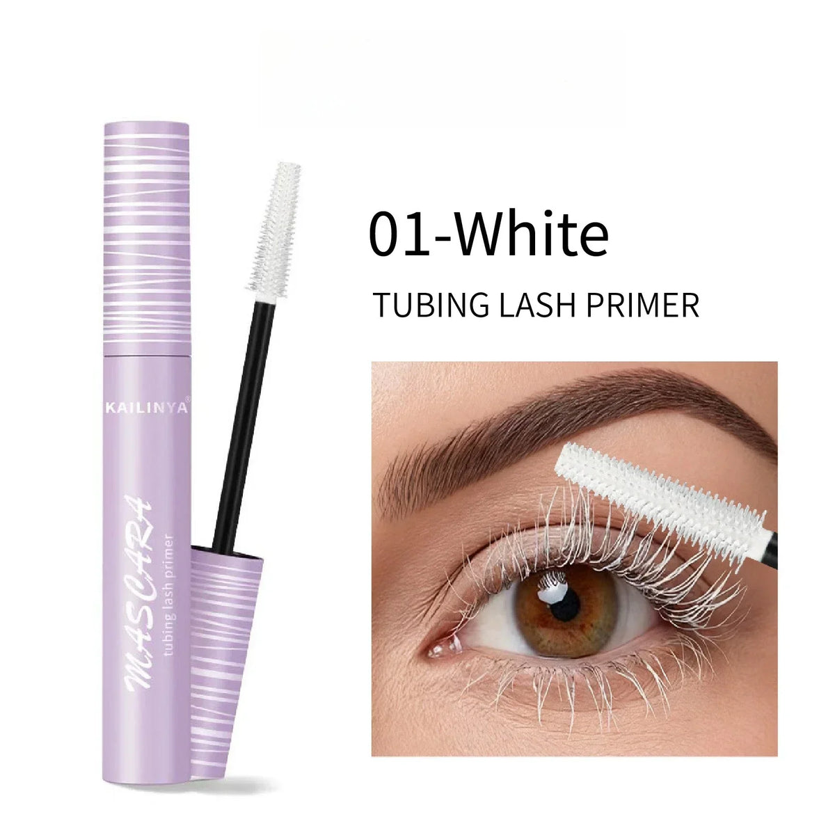 Waterproof Curling Mascara in Black, Brown or White – Long-Lasting Smudge-Proof Lash Mascara