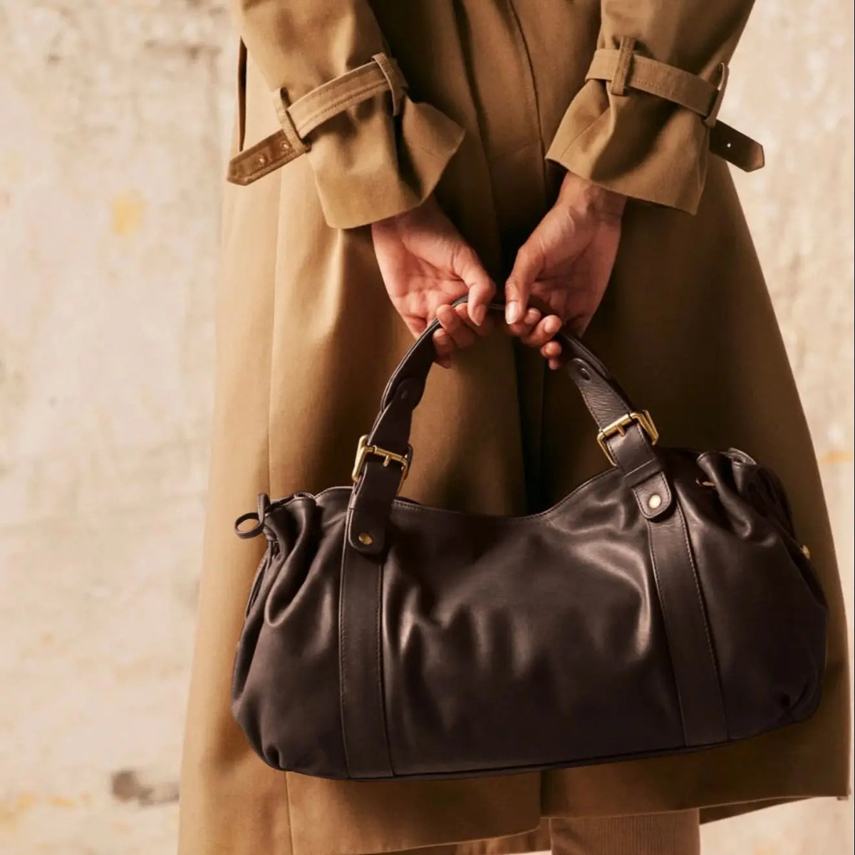 Structured large handbag for school