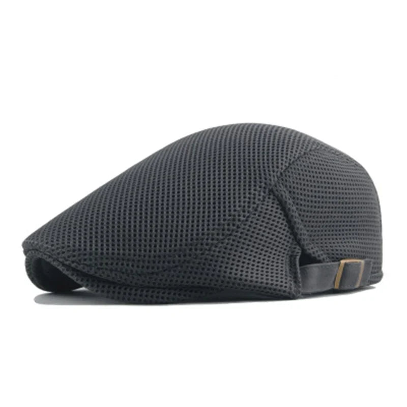 Men's Breathable Mesh Flat Cap