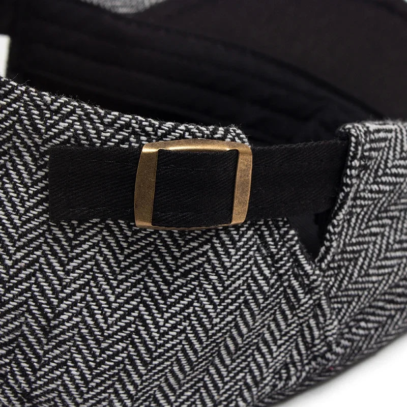 Men's Herringbone Flat Cap