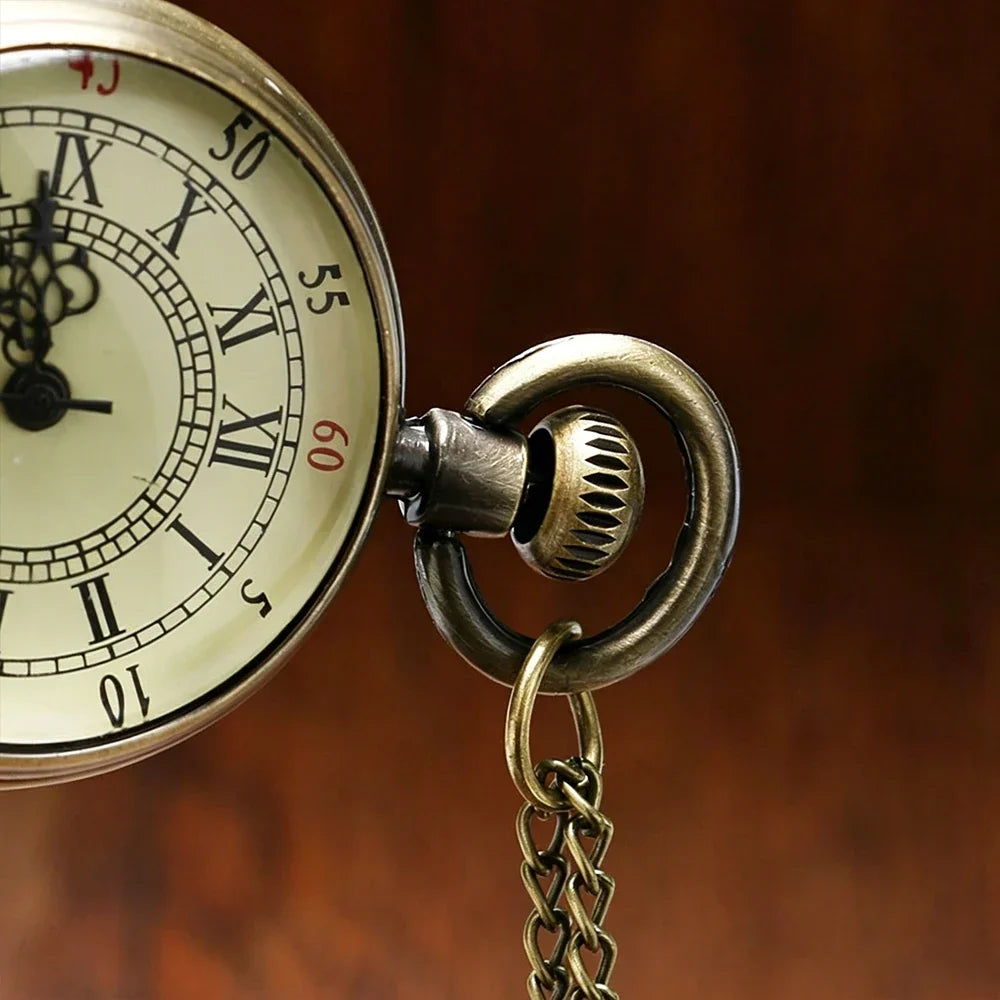 Vintage Style Mechanical Pocket Watch