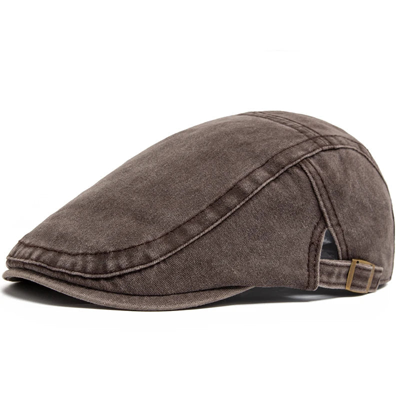 Men's Denim Flat Cap