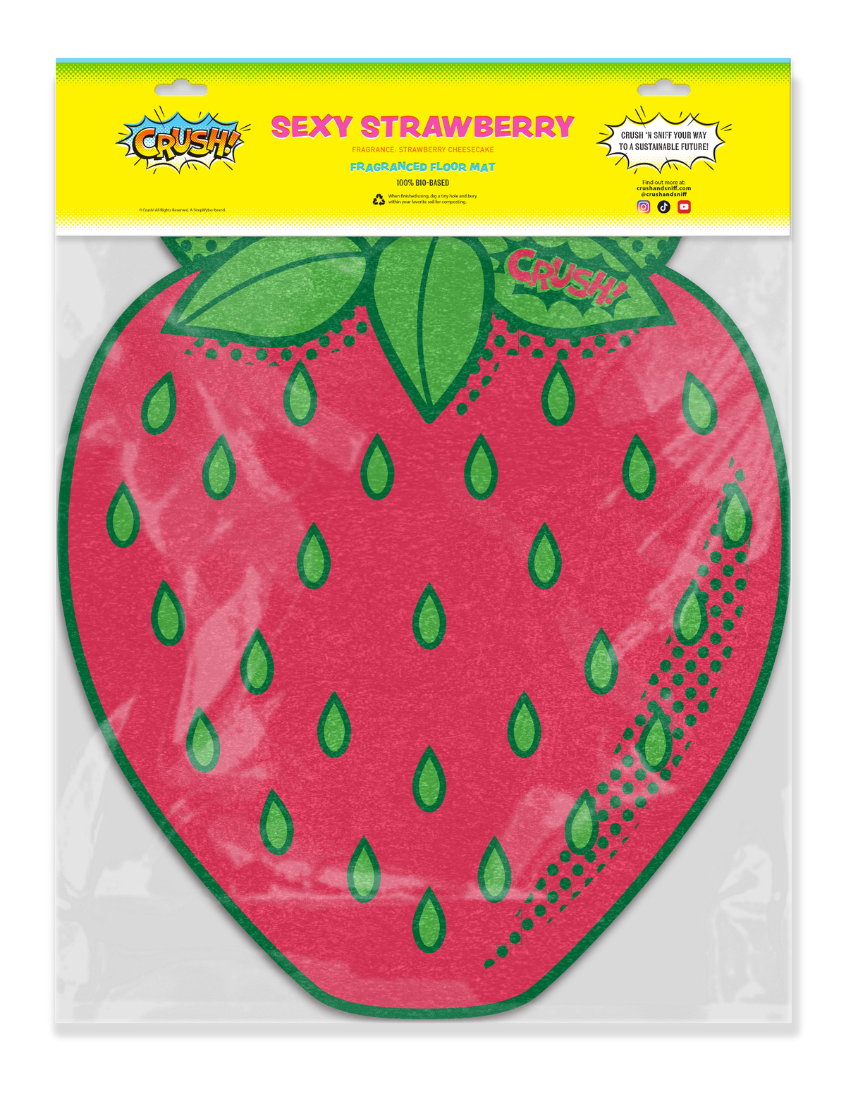 Strawberry Scented Car Floor Mat