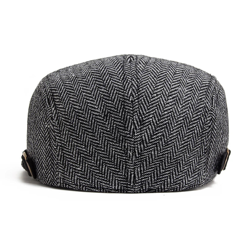 Men's Herringbone Flat Cap