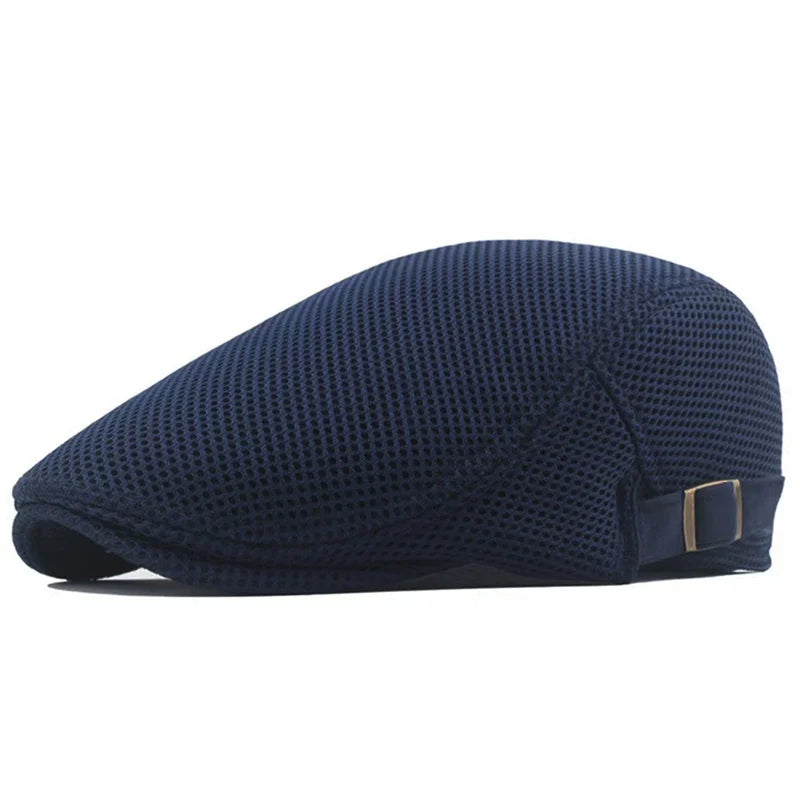 Men's Breathable Mesh Flat Cap