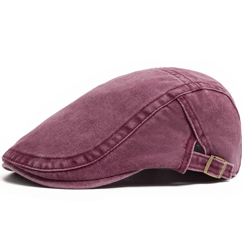 Men's Denim Flat Cap