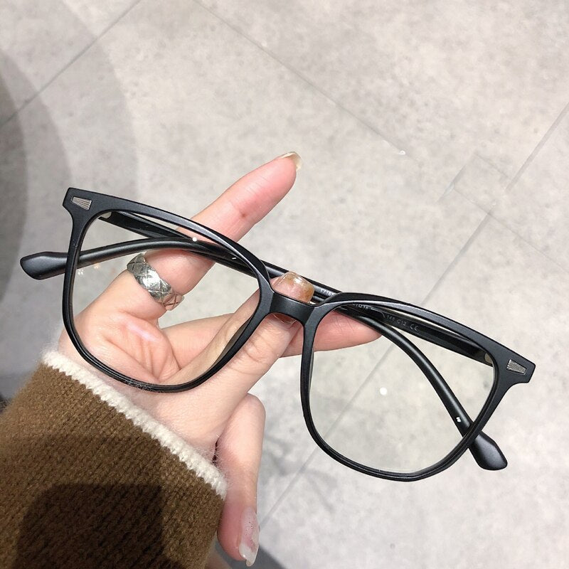 Unisex Myopia Prescription Glasses with Blue Light Blocking Lenses - Lightweight Plastic Frame Eyewear for Nearsighted Vision Correction