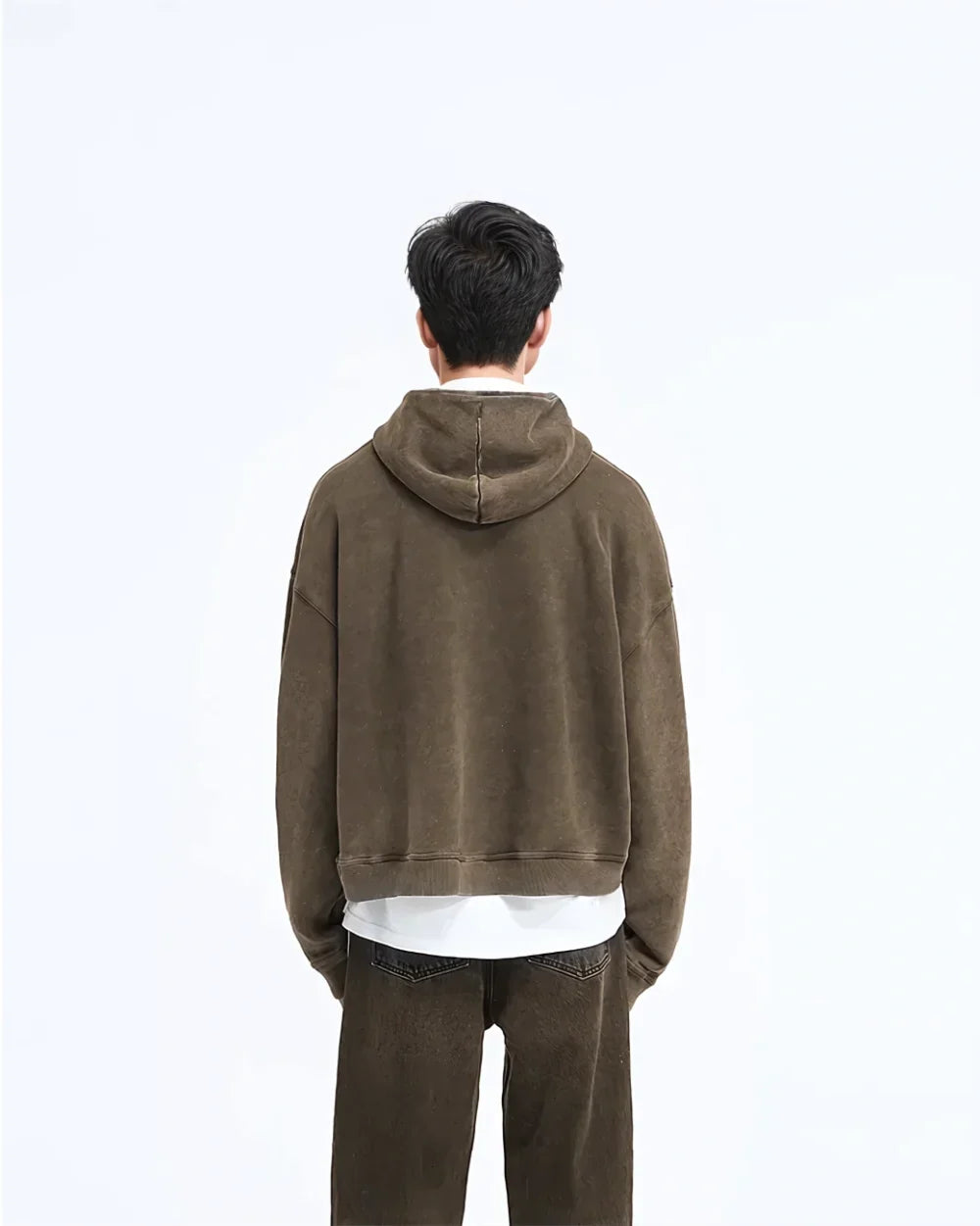 SUPPLIED BY TOM - Oversized Hoodie with Vintage Burn Finish