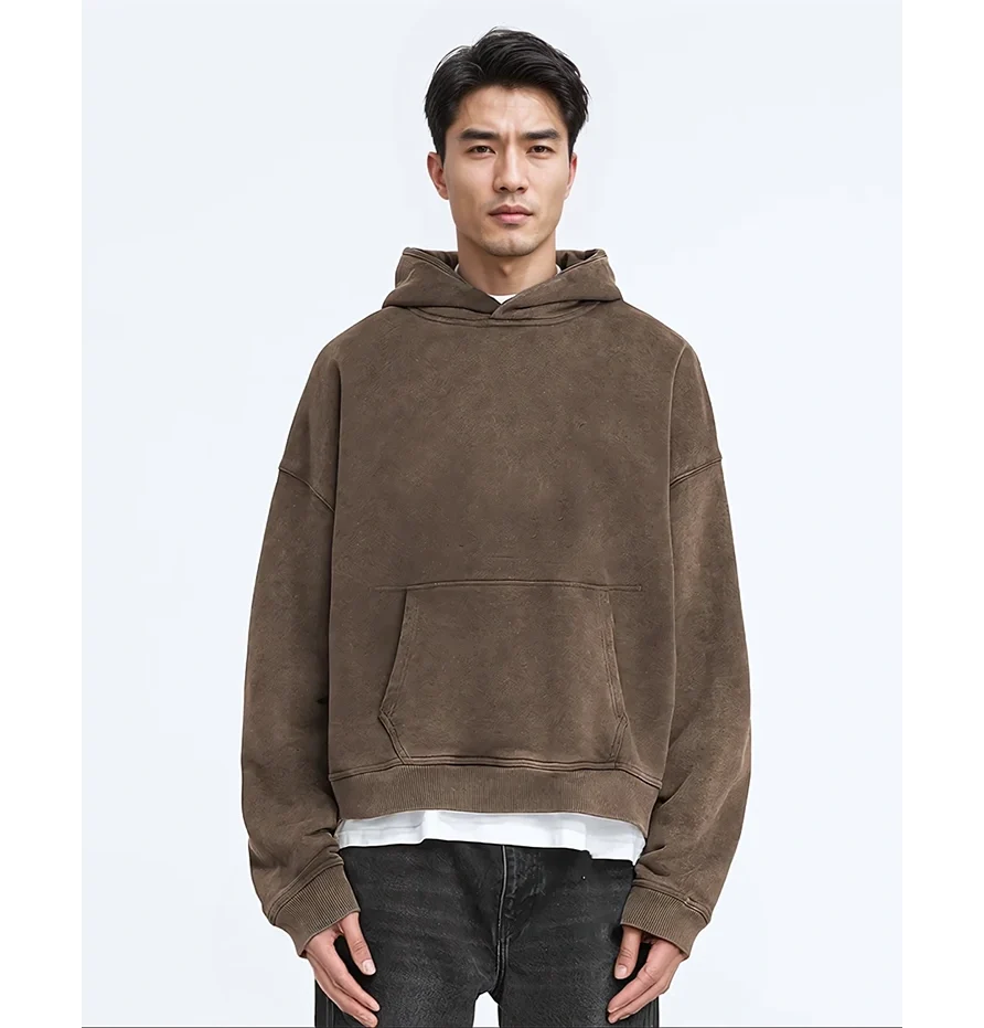 SUPPLIED BY TOM - Oversized Hoodie with Vintage Burn Finish