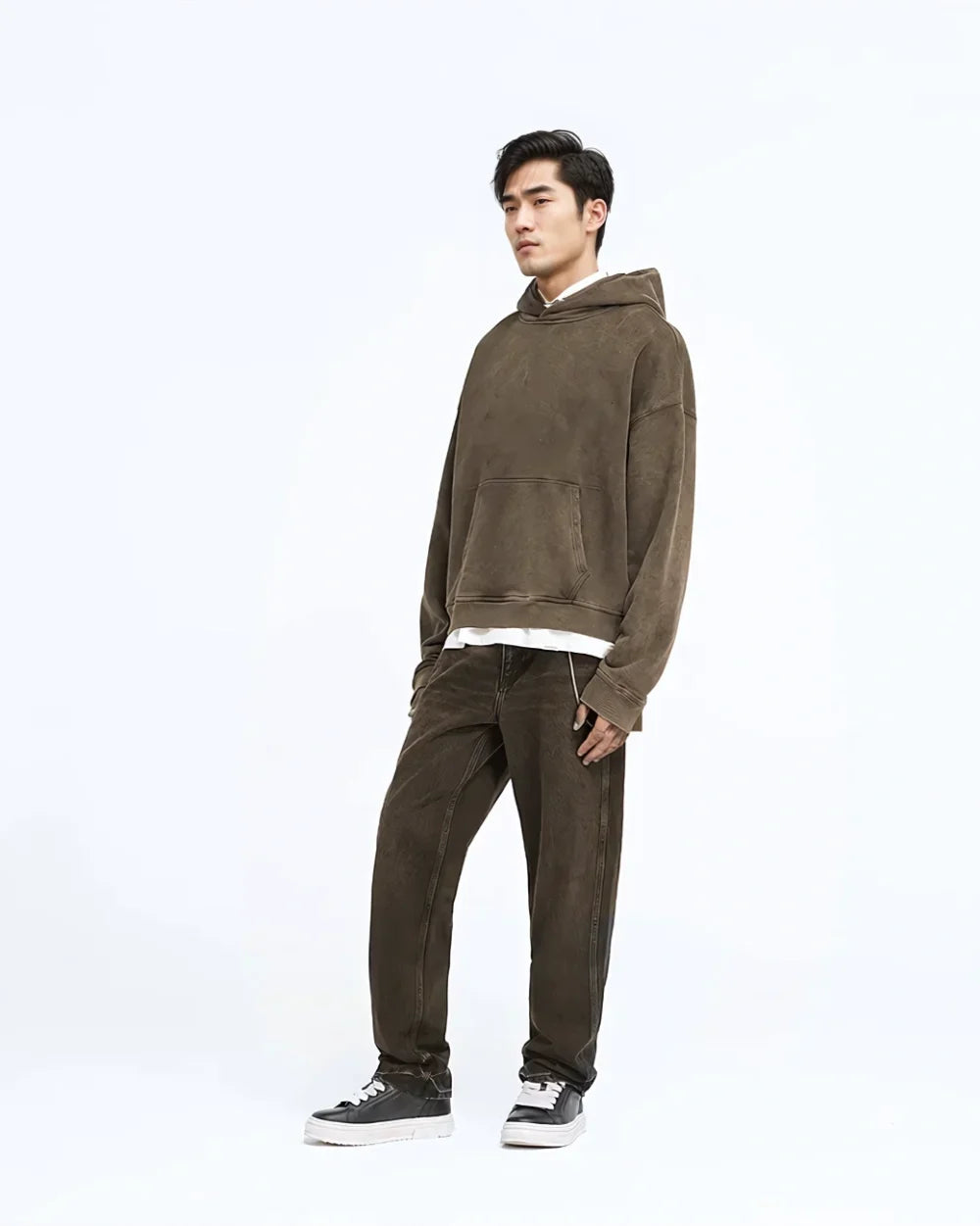 SUPPLIED BY TOM - Oversized Hoodie with Vintage Burn Finish