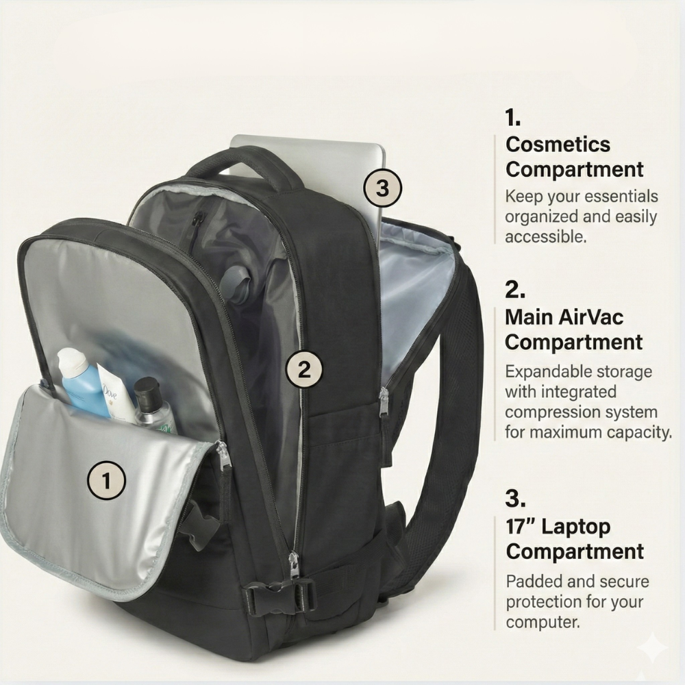 Personal item backpack 35L