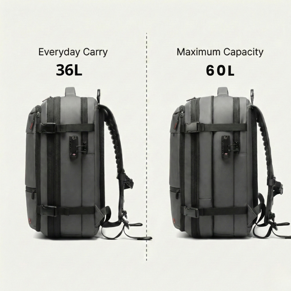 vacuum compression backpack 60L