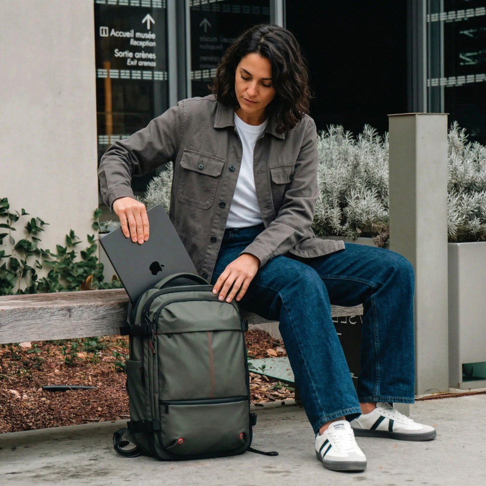 vacuum compression backpack 60L