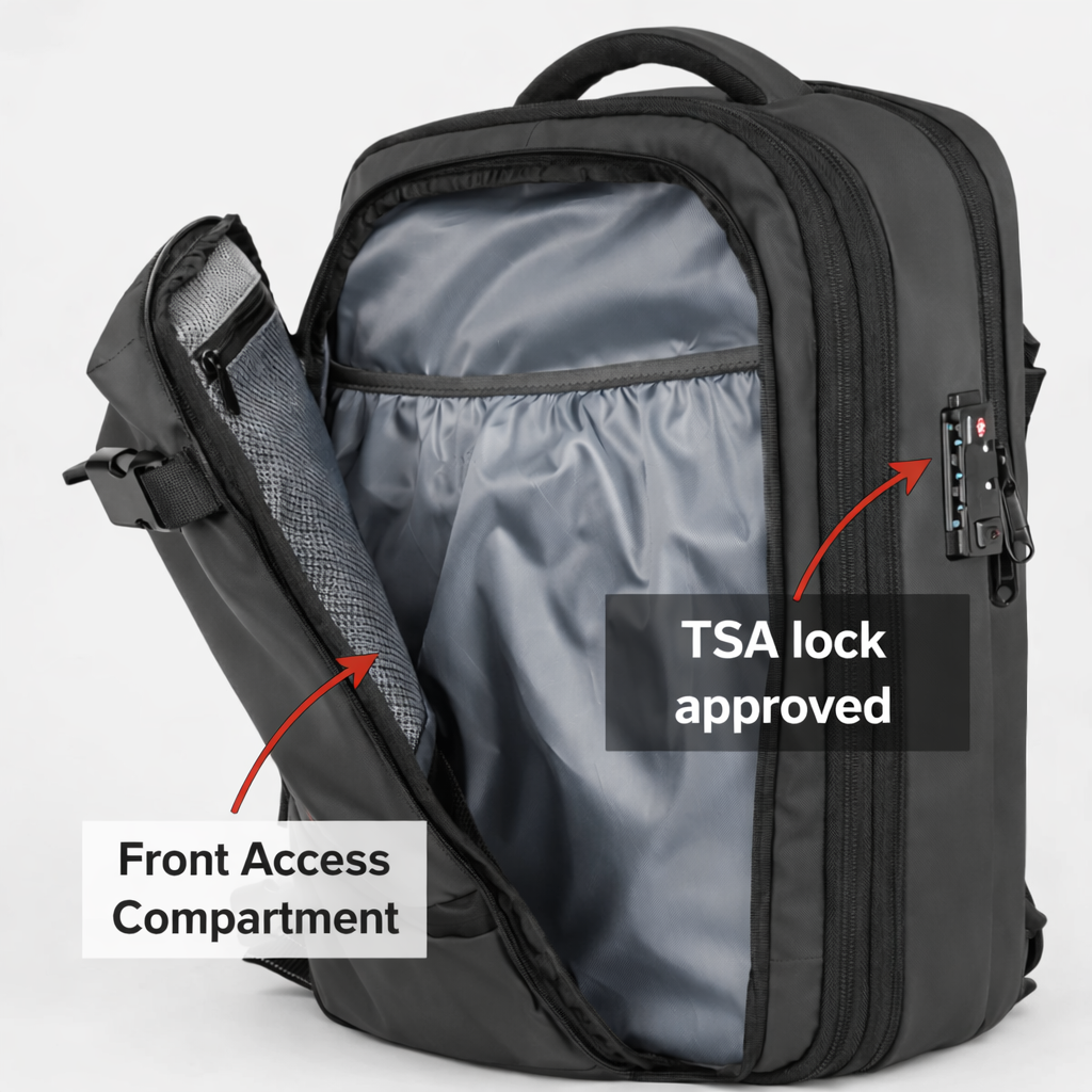 vacuum compression backpack 60L