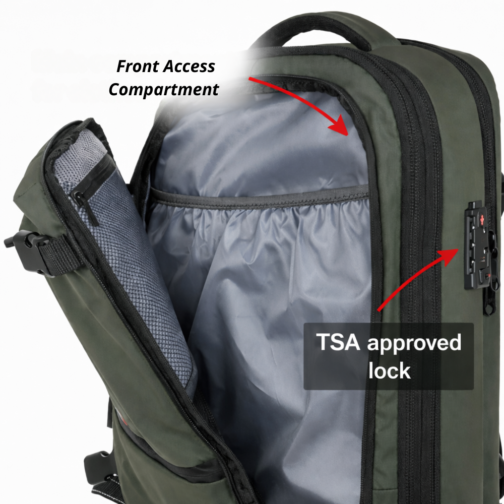 vacuum compression backpack 60L