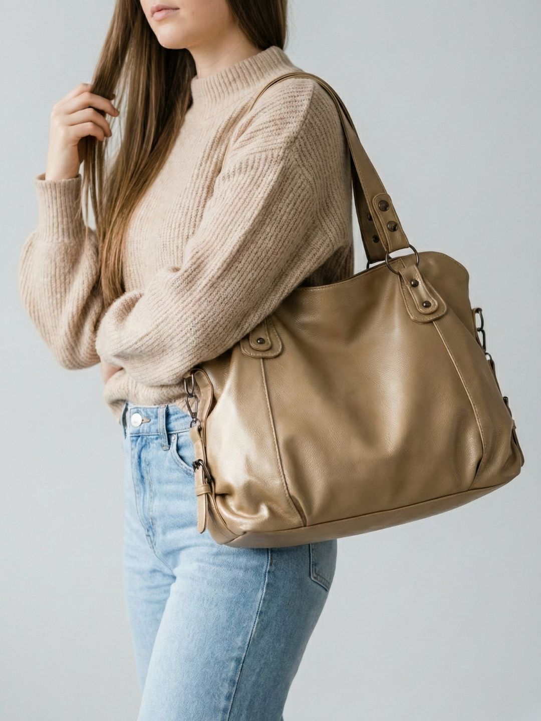 Leather bag for university