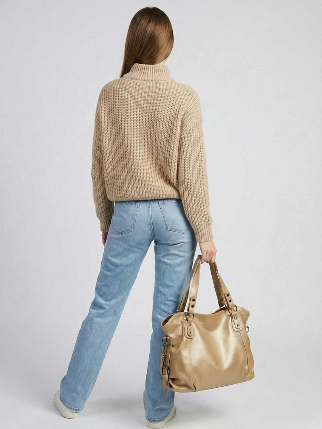 Leather bag for university