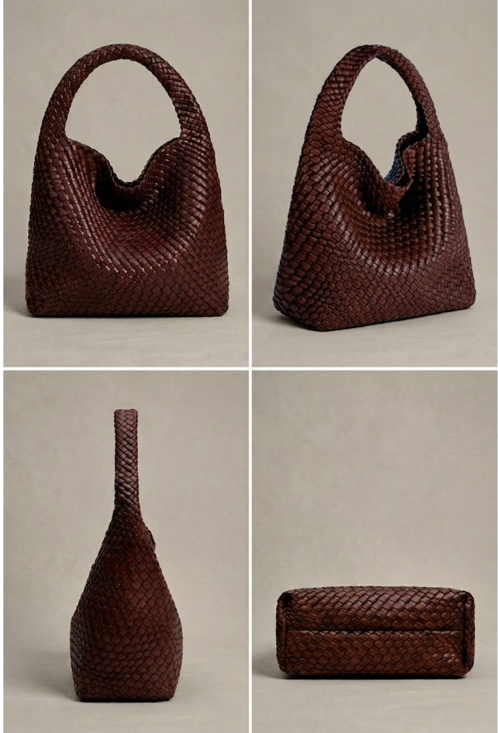 Woven Leather work bag for ladies