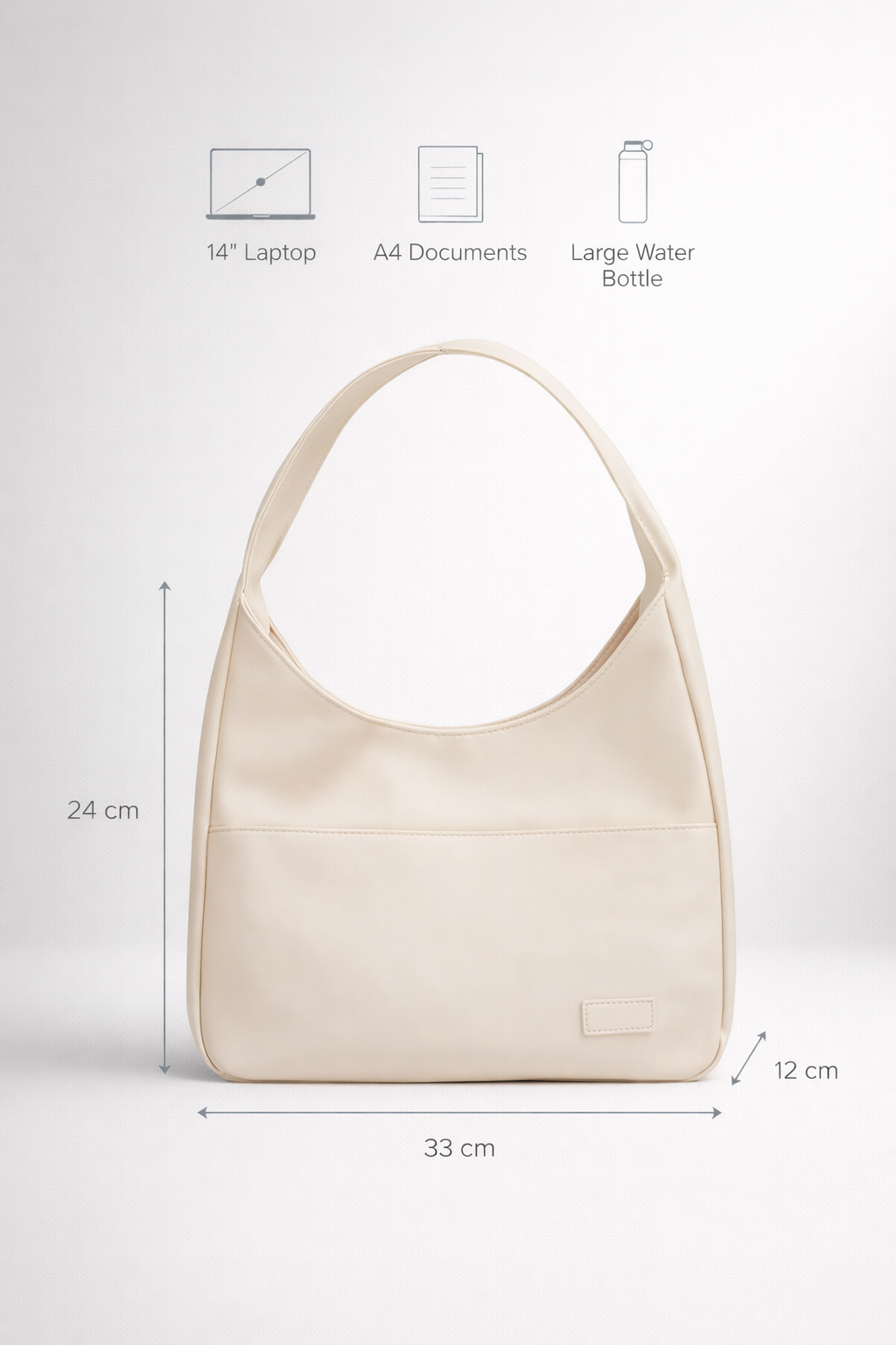 White handbag for school
