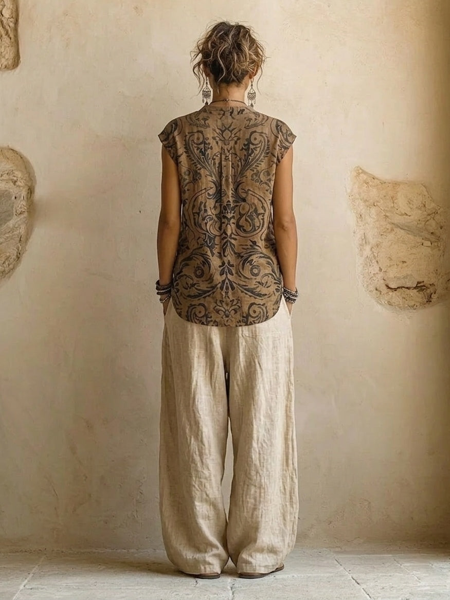 Women's 3-Piece Linen Set
