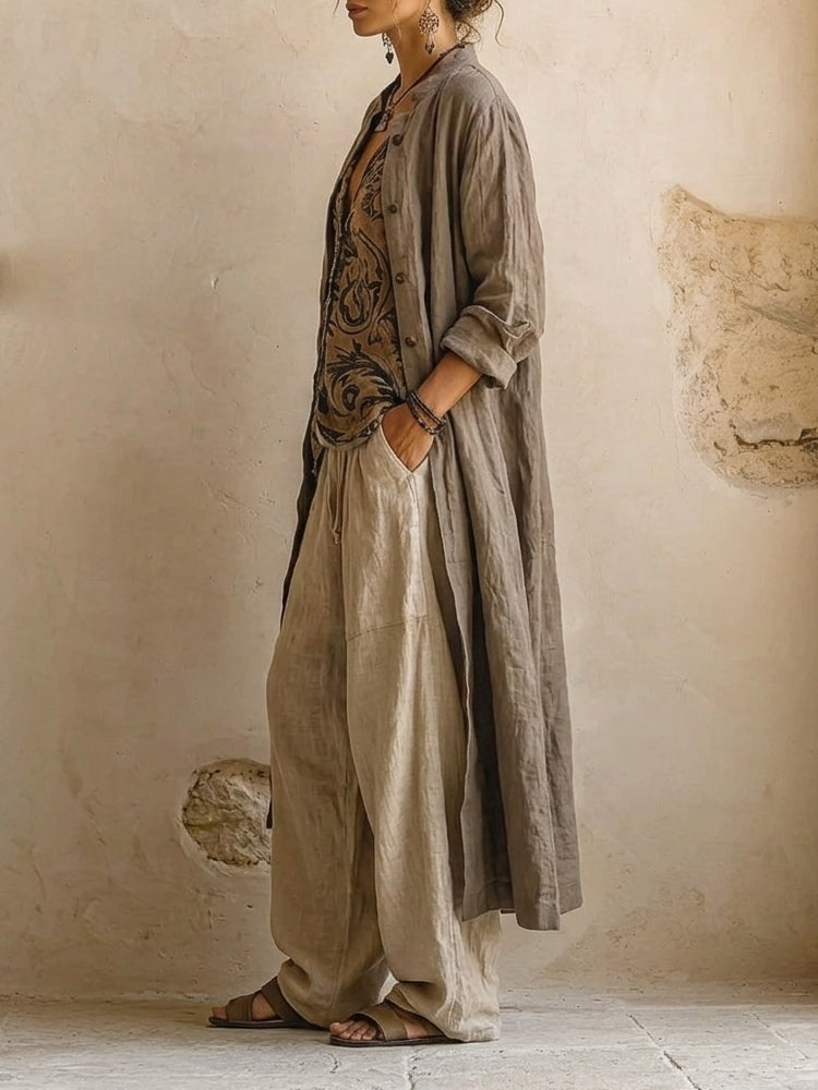 Women's 3-Piece Linen Set