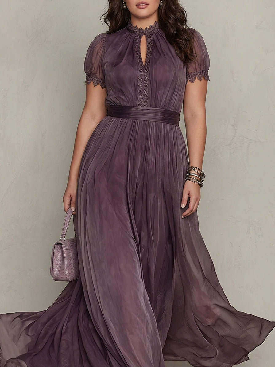 Vintage Chiffon Maxi Dress