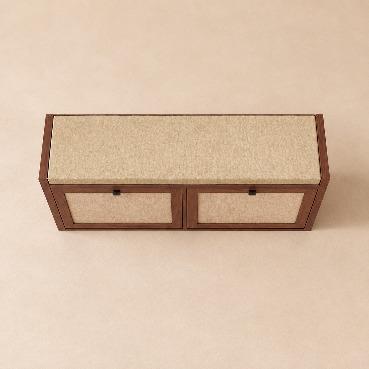 Flip-Down Shoe Storage Bench