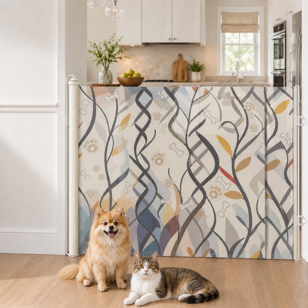 No-Drill Retractable Pet Gate