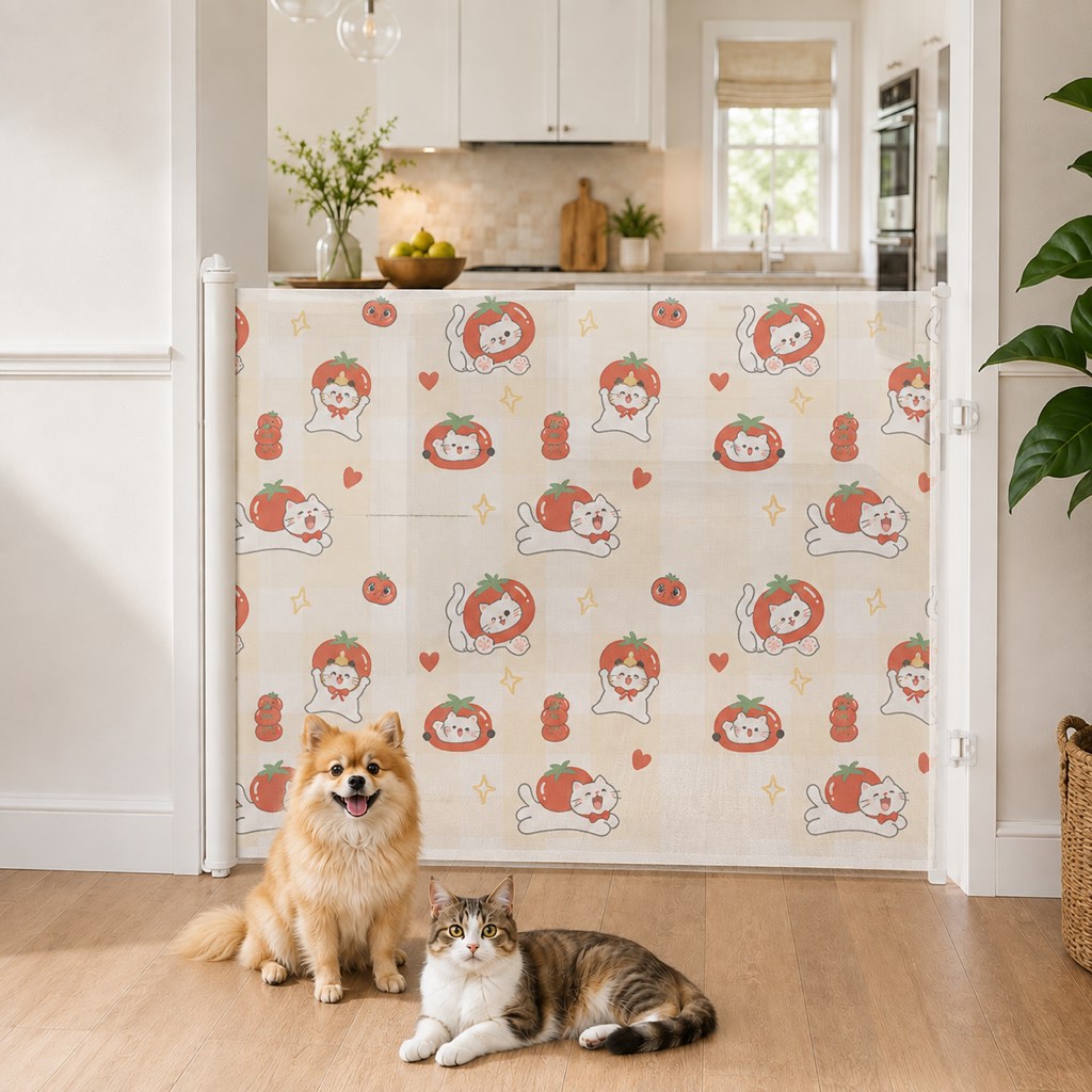 No-Drill Retractable Pet Gate