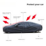 All-Weather PVC Car Cover for Sun and Rain