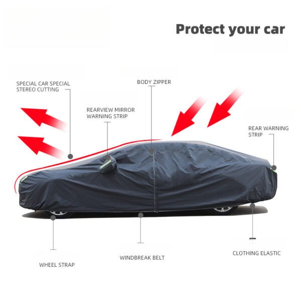 All-Weather PVC Car Cover for Sun and Rain