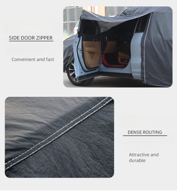 All-Weather PVC Car Cover for Sun and Rain